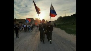 Факельное шествие в с. Никольское Астраханской области Енотаевского района в 2021 году.