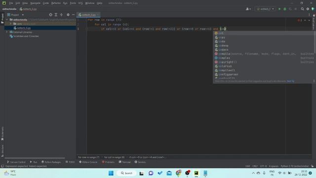 Python Pattern Programs - Printing Stars '*' in G Shape | Culture Code - Not Giving In