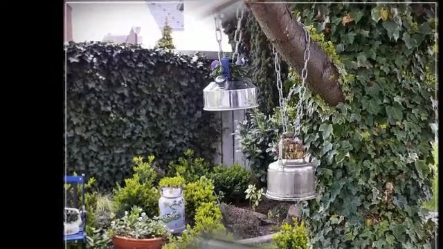 Уличные кашпо для цветов своими руками из старых чайников