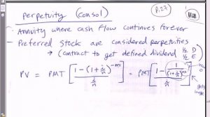 Excel Finance Class 40: Perpetuity (consol) Preferred Stock Valuation Formula