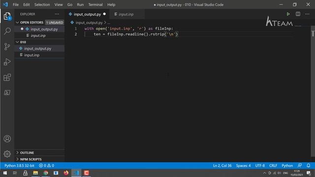 Bài tập #Python tự luyện - Bài 10: Nhập xuất file input/output tên tuổi |#Kteam #Howkteam