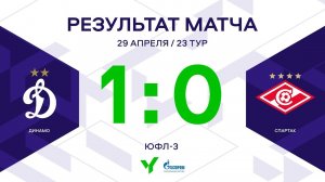 ЮФЛ-3. Динамо - Спартак. 23-й тур. Обзор