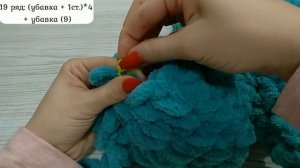 вяжем руками зайку из Alize Puffy