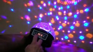 Светодиодный диско-шар. Обзор. Программируемая цветомузыка