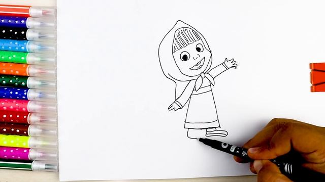 How to Draw Masha for kids / bolalar uchun Masha rasmini chizish смотреть онлайн