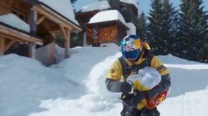 Невероятный спидрайдинг на альпийском курорте.