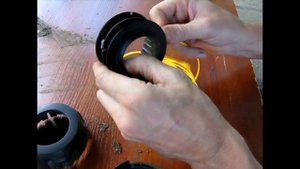 Как намотать леску на головку триммера