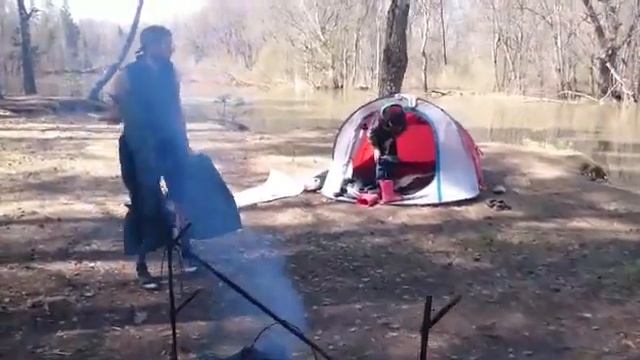 река Большая Кокшага, верховья - шикарное место для стоянки смотреть онлайн