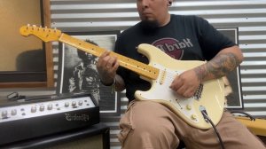 Fender ST57 DMC 2007 Dimarzio Collection '57 Stratocaster Reissue - Vintage White - Made in Japan