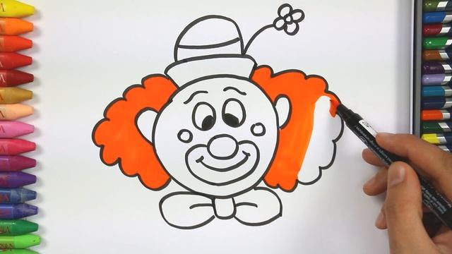 Как рисовать клоуна | Как рисовать и цвет смотреть онлайн