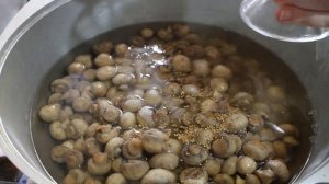 Маринованные шампиньоны на зиму.   Очень легко и просто !!