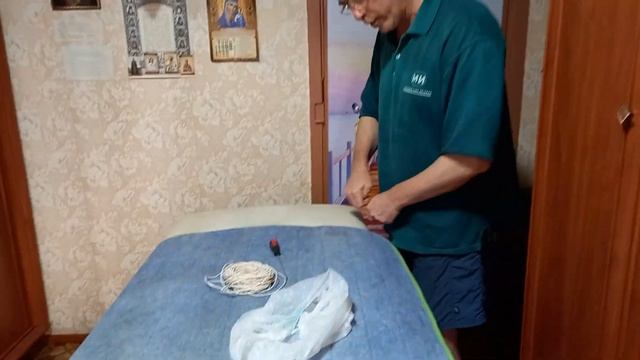 Ремонт электропростыни (полная замена кабеля). Декор двери и холодильника