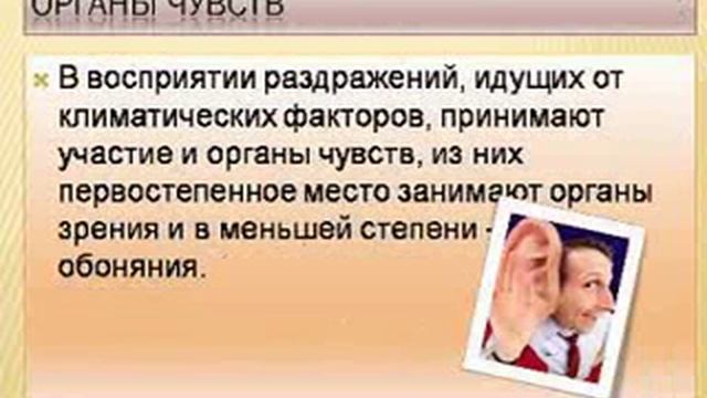 Влияние климата на человека