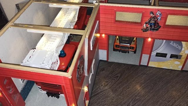 Fire Department Toy for Bruder Fire truck SCANIA, LAND ROVER for kids Time lapse building смотреть онлайн