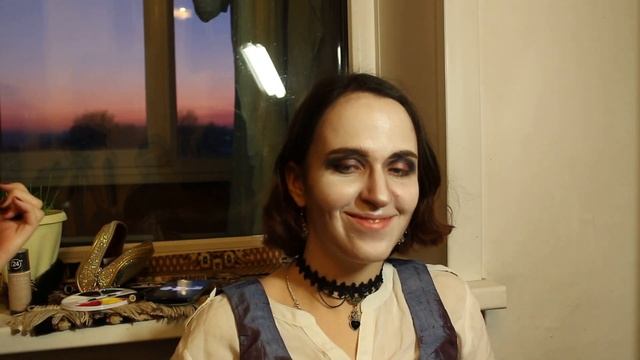 Делаем грим Ведьмаmake-up witch.draw on the face