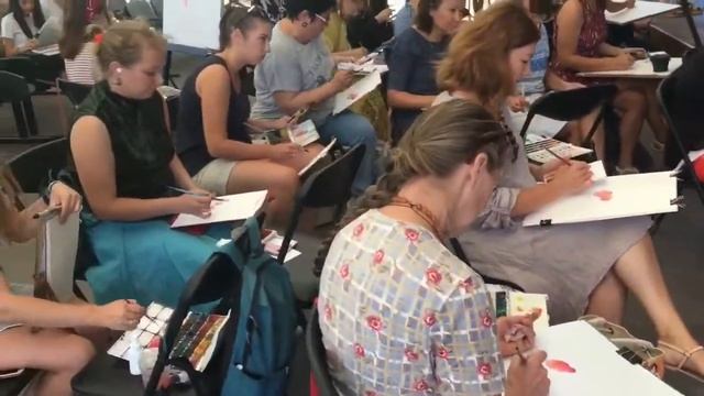 Мастер-класс по акварельной живописи. смотреть онлайн