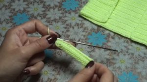 Комбинезон на беби бон 45 см.Одежда для кукол крючком.