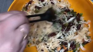 Винегрет с фасолью | винегрет с фасолью и квашеной капустой | винегрет рецепт | Рецепты просто