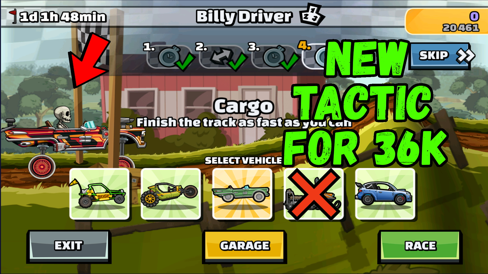 Hill Climb Racing 2 - ? NEW TACTIC 36K ? (Billy Driver)