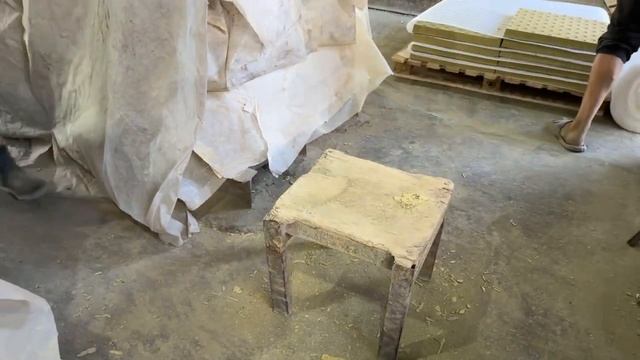 Производство тактильной плитки c конусами в шахматном порядке ГОСТ Р52875-2018, расформовка. смотреть онлайн