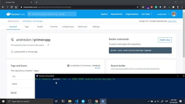20-Publicación de imágenes a DockerHub | Docker para desarrolladores .Net смотреть онлайн