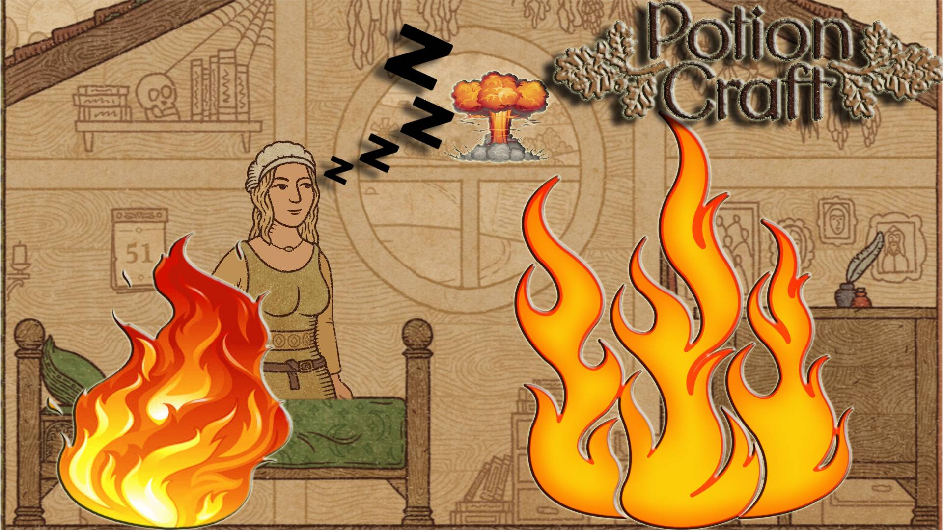 СОН В ПЫЛАЮЩЕЙ ДЕРЕВНЕ ▻ Potion Craft: Alchemist Simulator #5