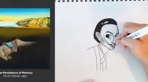 SALVADOR DALI: Portrait Drawing and Fun Facts