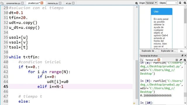 Ecuaciones diferenciales parciales, mecánica, ecuación de onda diferencias finitas python смотреть онлайн