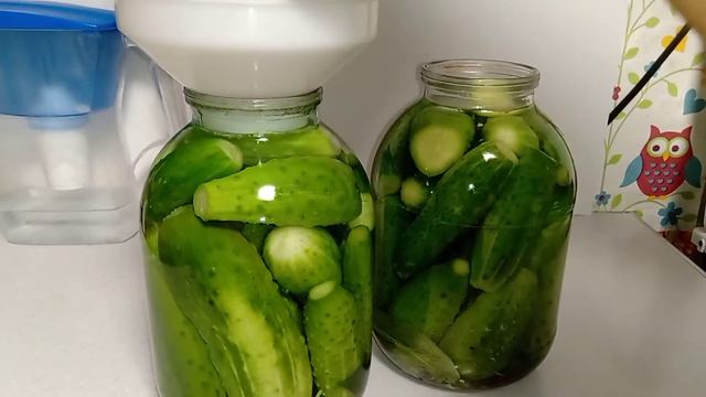 Мариную огурцы только так.Маринованные огурцы в трёх кратной заливке