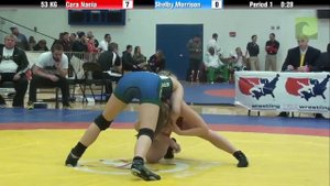 53 KG CR1 - Cara Nania (Canada) vs. Shelby Morrison (OKCU Gator)