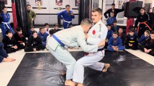 Бросок для BJJ | бросок с упором стопы | Лев Гладких