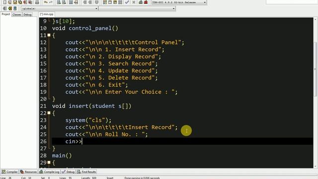 Data Management System Complete Project Part 2 in C++ Language Urdu Hindi Easy & Full Video C++ Tut
