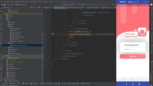 Chat App Flutter || Firebase || Firebase Authentication || Register || Login || Realtime chatting
