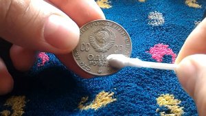 Чистим рубль Ленина в одно касание