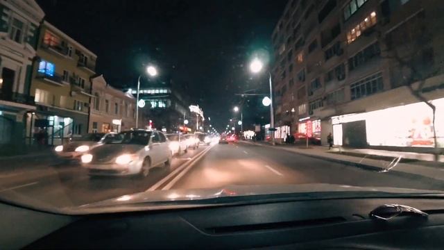 ? БОЛЬШАЯ САДОВАЯ НОЧЬЮ / РОСТОВ-НА-ДОНУ / НОЧНОЙ РОСТОВ ЦЕНТР ( ТЕАТРАЛЬНАЯ ПЛОЩАДЬ )