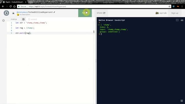 lesson 89 javascript(find more than the first match).