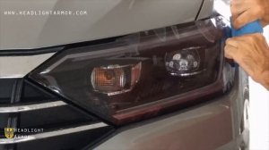 Light Smoke Headlight Tint Protection Film DIY - Volkswagen Jetta - Headlight Armor