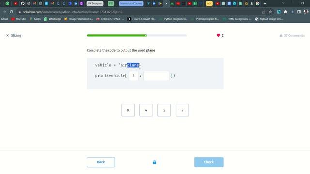 56 Slicing | Introduction to Python | Sololearn