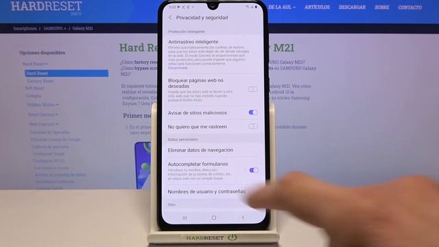 Cómo borrar el historial y cookies en SAMSUNG Galaxy M21 - borrar datos de navegación смотреть онлайн