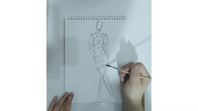 (Lesson 6)How to draw Fashion illustration DRESS??/(УРОК 6)Как нарисовать "Фэшн иллюстрация"???