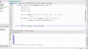 Java Video 16: One Dimensional Arrays