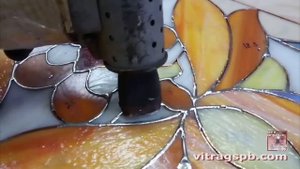 Пайка витража Тиффани завораживает. Perfect soldering stained glass Tiffany
