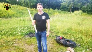 Ирландская трость (Бата) против кирпича