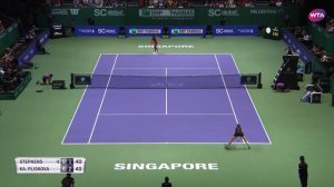 Sloane Stephens vs. Karolina Pliskova | 2018 WTA Finals Singapore Semifinal | WTA Highlights