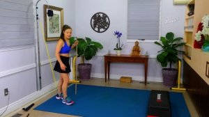 Strength Training for Legs and Glutes. Functional Dynamic Leg Workout with  Resistance Bands Tubing