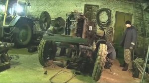 МТЗ-80 // изготовили тачку для раскатки // раскатываем // снимаем коробку с помощью рохли