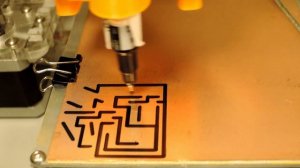 Рисование платы маркером на 3D принтере