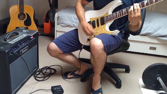 Prova amplificatore Ibanez IL15 con RG350 canale pulito смотреть онлайн