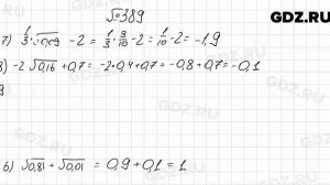 № 389 - Алгебра 8 класс Мерзляк