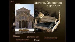 Устройство мечети Омейядов в Дамаске